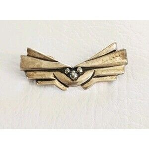 Vintage Native American David Dear Santa Fe Sterling Brooch 2" 15g